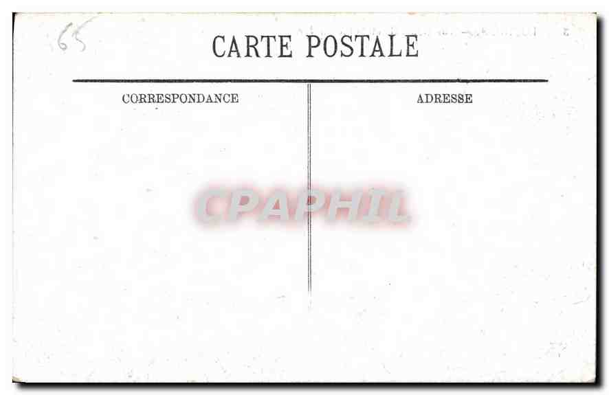 CPA Lourdes Vue generale et le Pic du Jer  — Verso