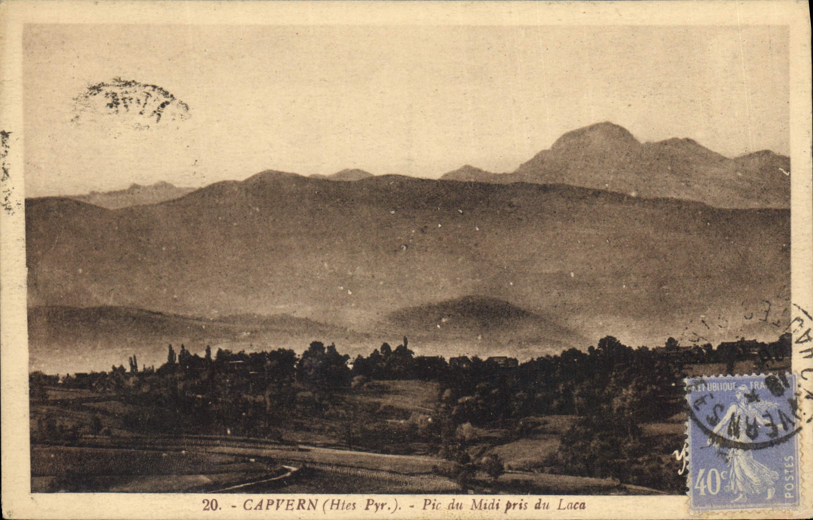 Capvern (Htes Pyr.) — Vue du Pic du Midi pris du Laca — Édition Dreyfus n°20