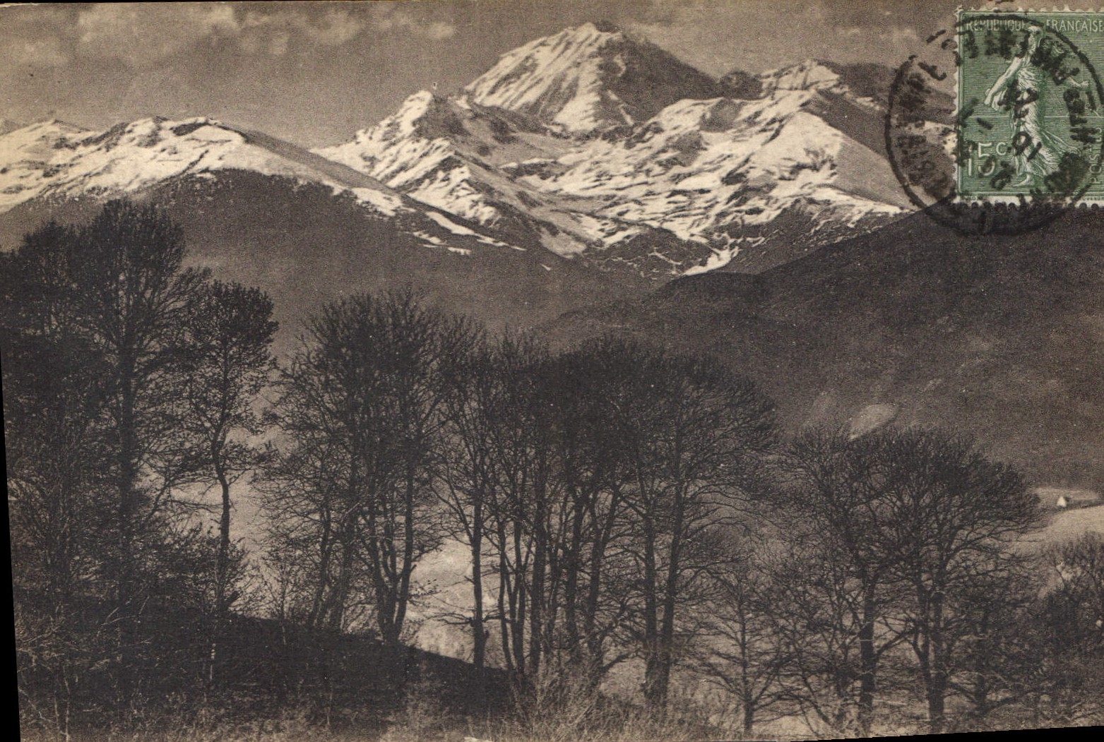 Le Pic du Midi vu des Palomières — Bagnères-de-Bigorre — Édition Breyard n° 140