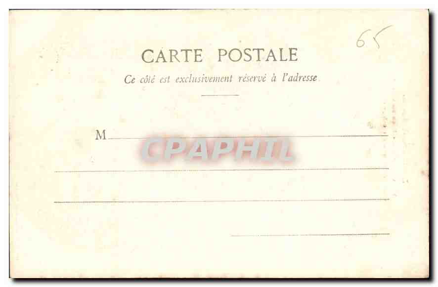 CPA Les Hautes Pyrenees Gavarnie Fond du Cirque grande Cascade et Tours du Marbole  — Verso