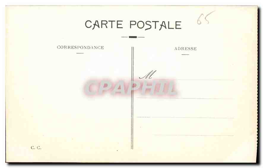 CPA Gavarnie Hautes Pyr le Cirque et les Cascades  — Verso