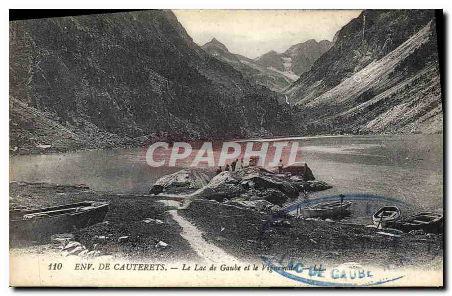 Env. de Cauterets — Le Lac de Gaube et le Vignemale — Imp. Lévy Fils & Cie, Paris