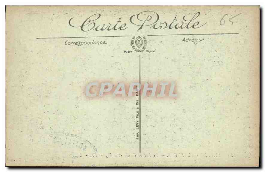 Env. de Cauterets — Le Lac de Gaube et le Vignemale — Imp. Lévy Fils & Cie, Paris — Rückseite