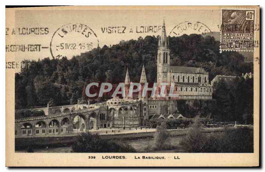 CPA Lourdes La Basilique 