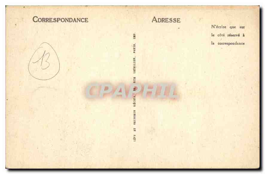 CPA Marseille Le Chateau d'If  — Rückseite