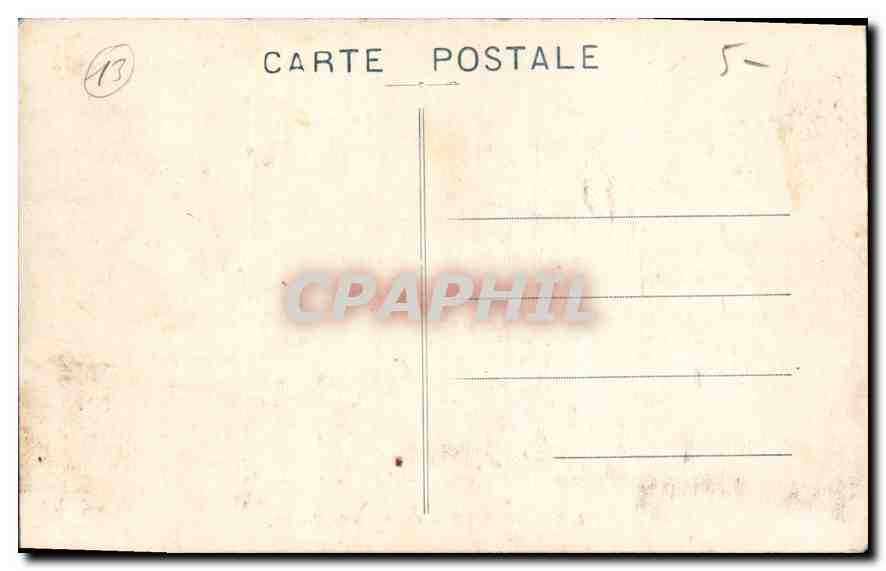 CPA Marseille Coucher de Soleil  — Verso