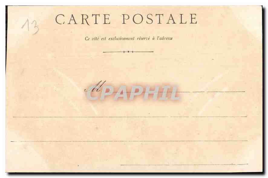 CPA Marseille Le Palais de Justice  — Verso