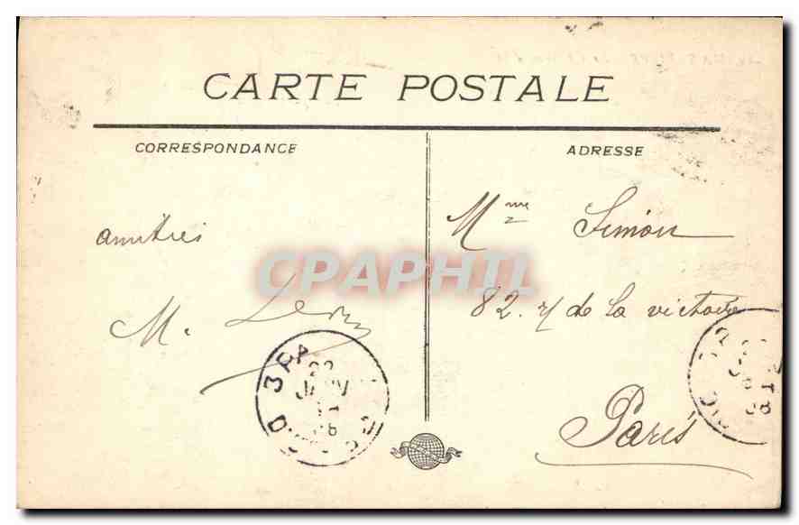 CPA Marseille Le Chateau d'If  — Rückseite