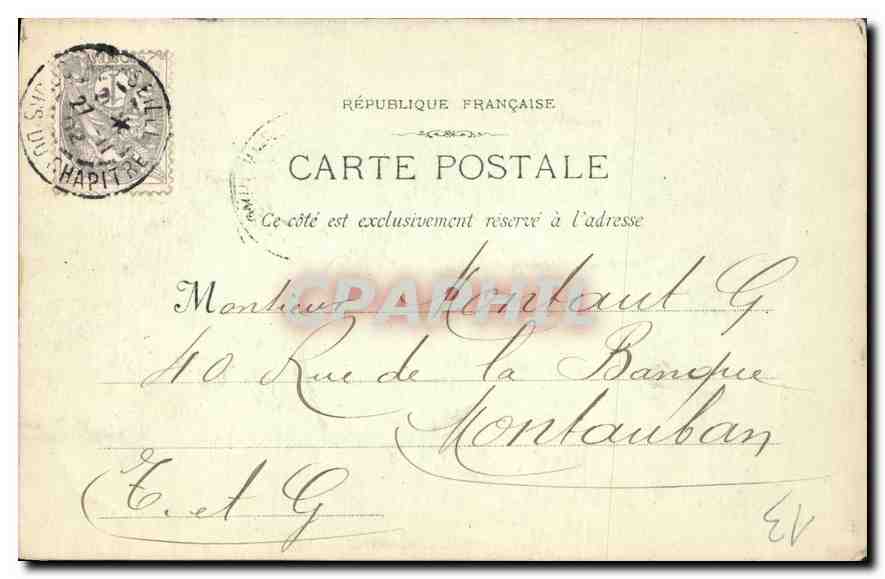CPA Marseille Les Reformes  — Verso