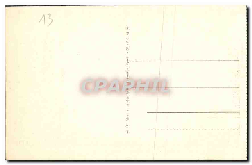 CPA Marseille Le Palais Longchamps  — Rückseite