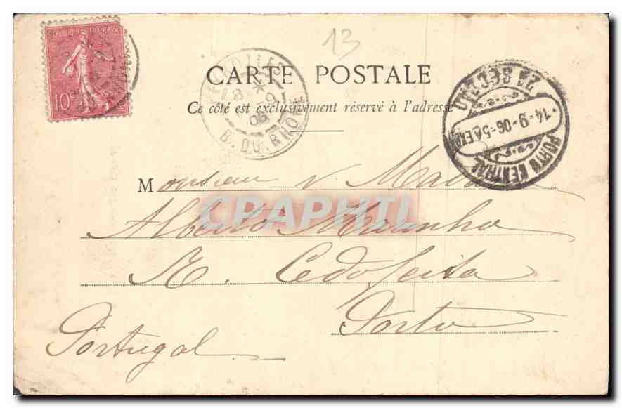 CPA Peyrolles Entree de la Cour du Chateau  — Rückseite