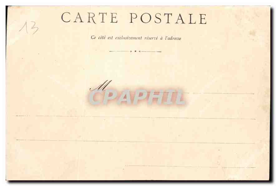 CPA Marseille Le Chateau du Phare  — Verso