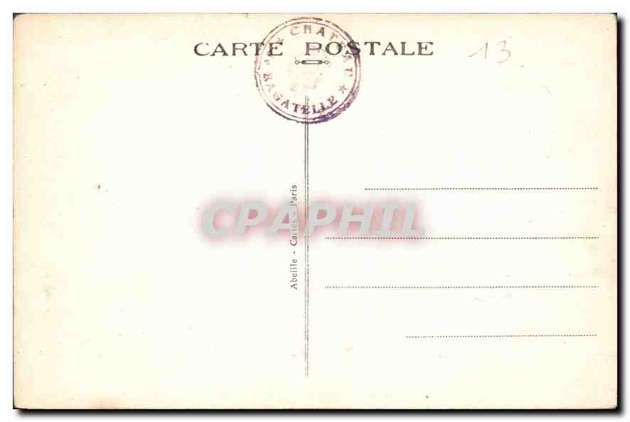 CPA Bagatelle Le Chateau L'Entree  — Verso