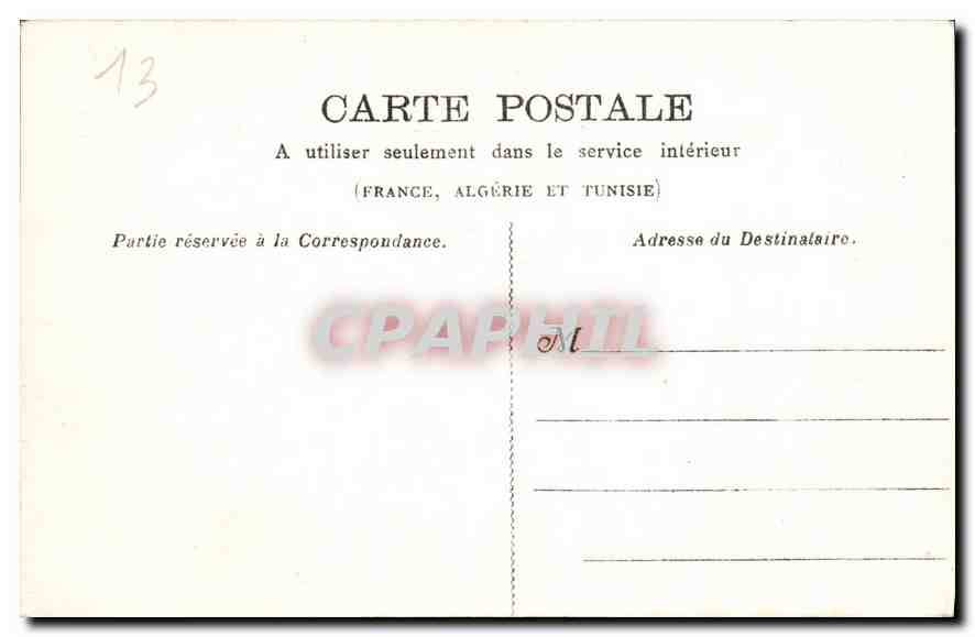Aix-en-Provence — Cloître de la Cathédrale (xième siècle) — Papeterie A. Leca — Achterkant