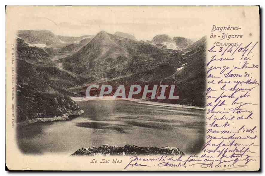 Der Blaue See — Bagnères-de-Bigorre (Umgebung) — F. L. Gobillot, Alsatien-Dresden, Importiert 1890
