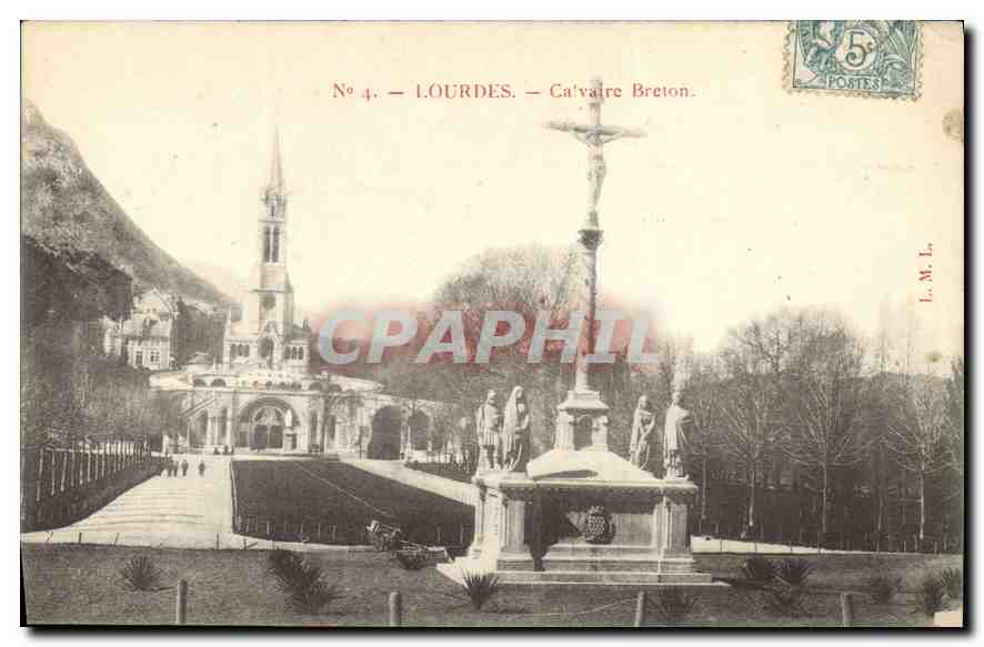 CPA Lourdes Calvaire Breton 