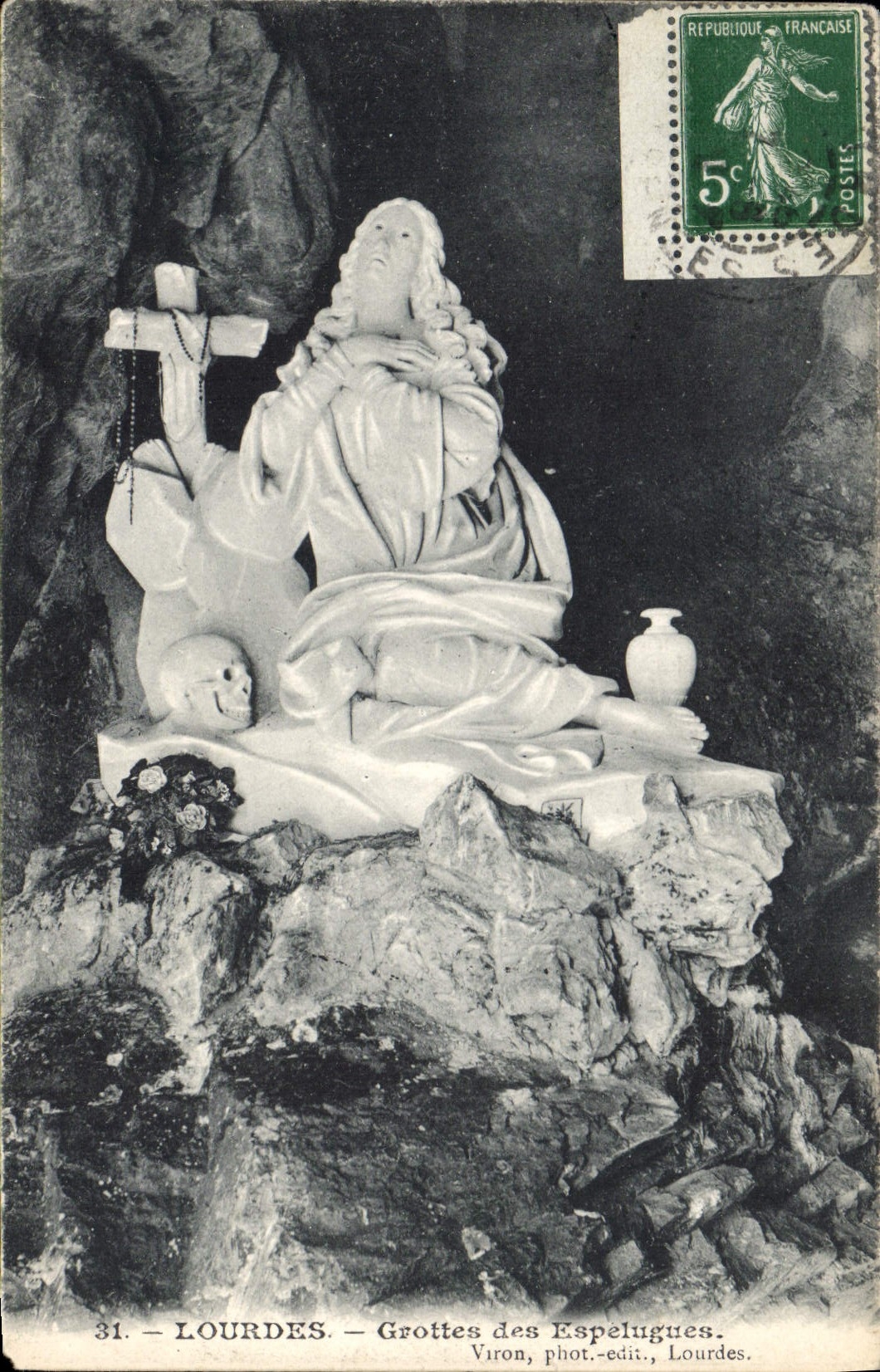 CPA Lourdes Grottes des Espelugues 