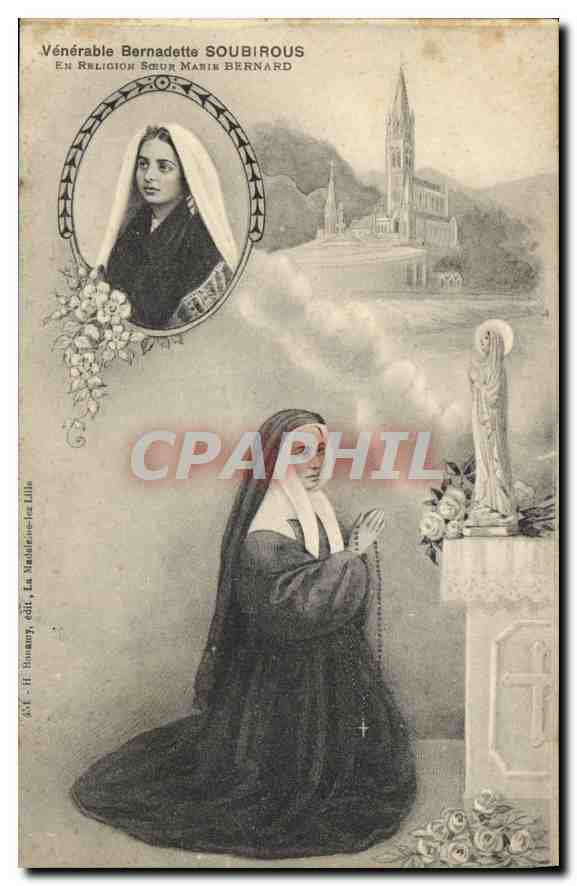 CPA Venerable Bernadette Soubirous Lourdes