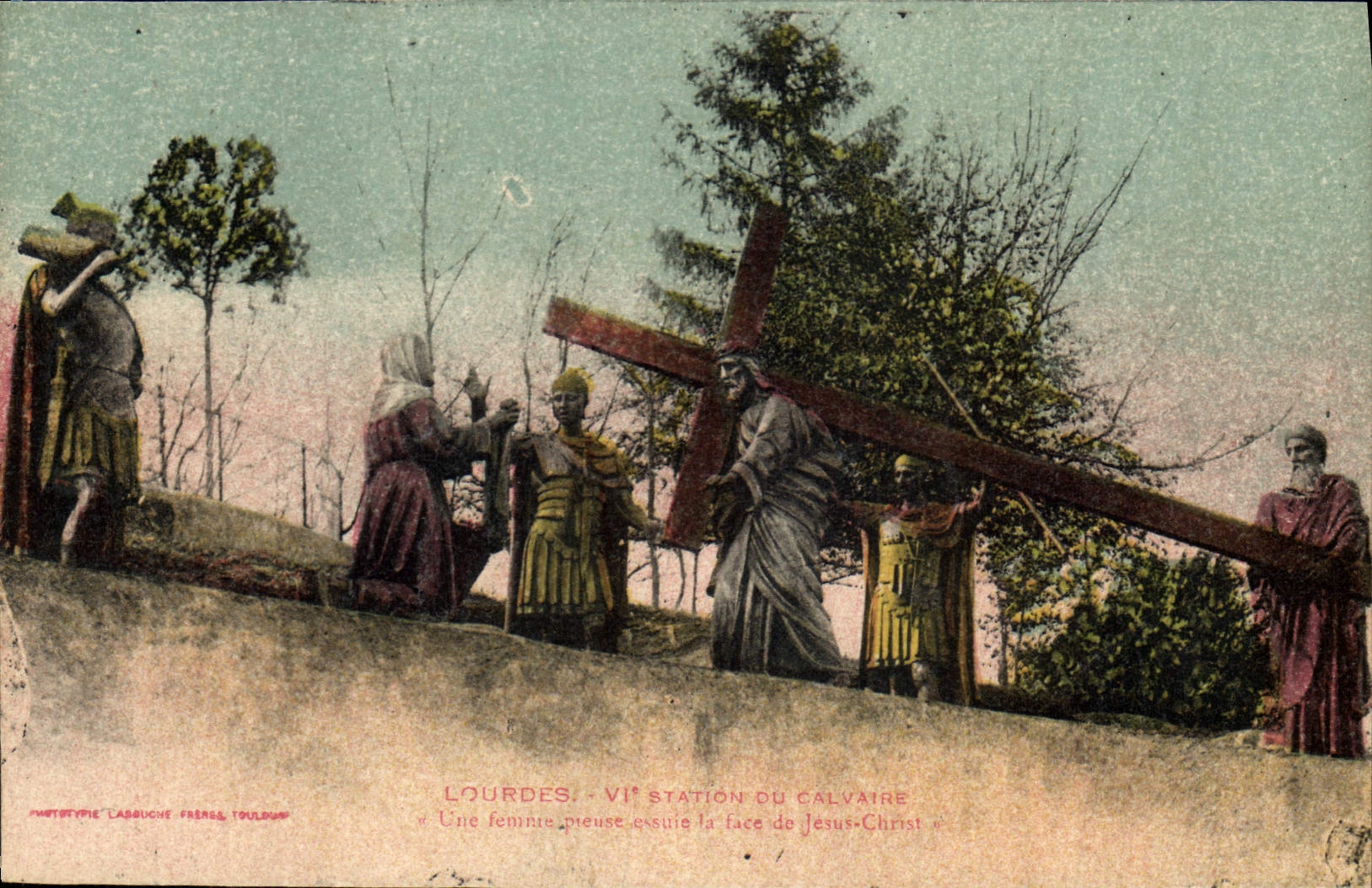 CPA Lourdes VI station du Calvaire 