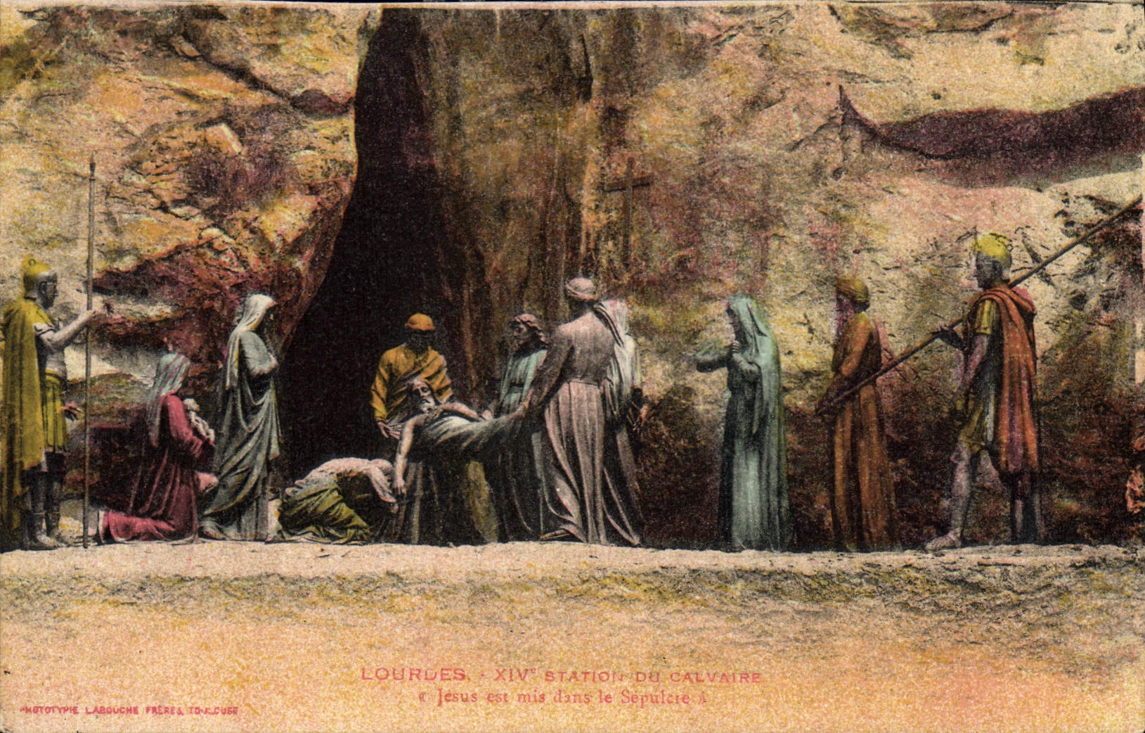 CPA Lourdes XIV station du Calvaire 