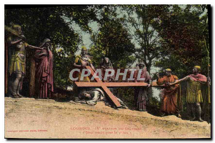 CPA Lourdes IX station du Calvaire 
