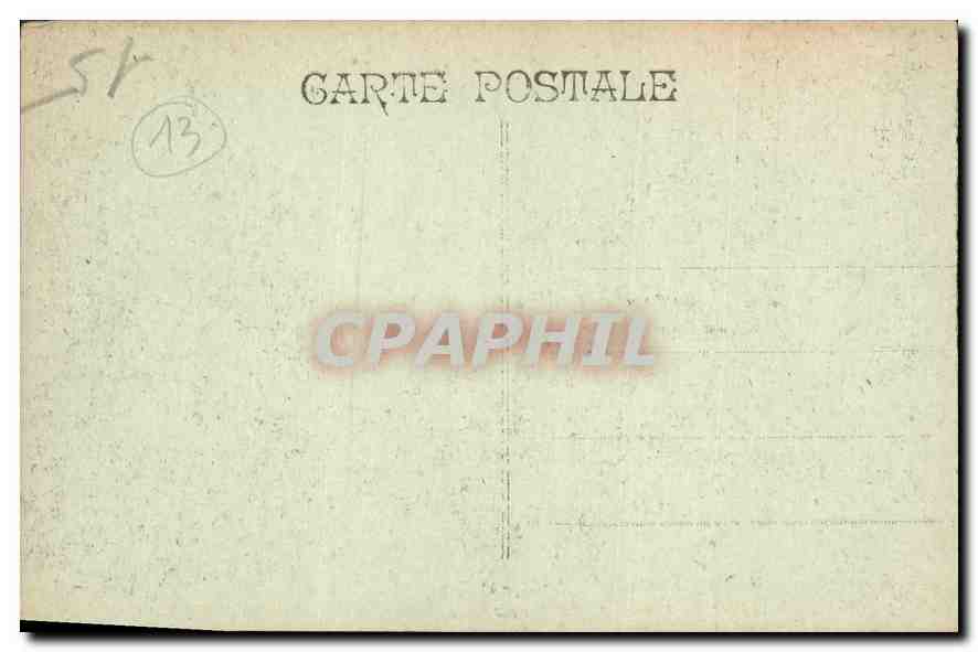 CPA Marseille Palais Longchamp  — Rückseite