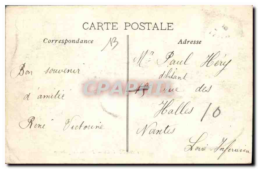 CPA Marseille Palais Longchamp  — Rückseite