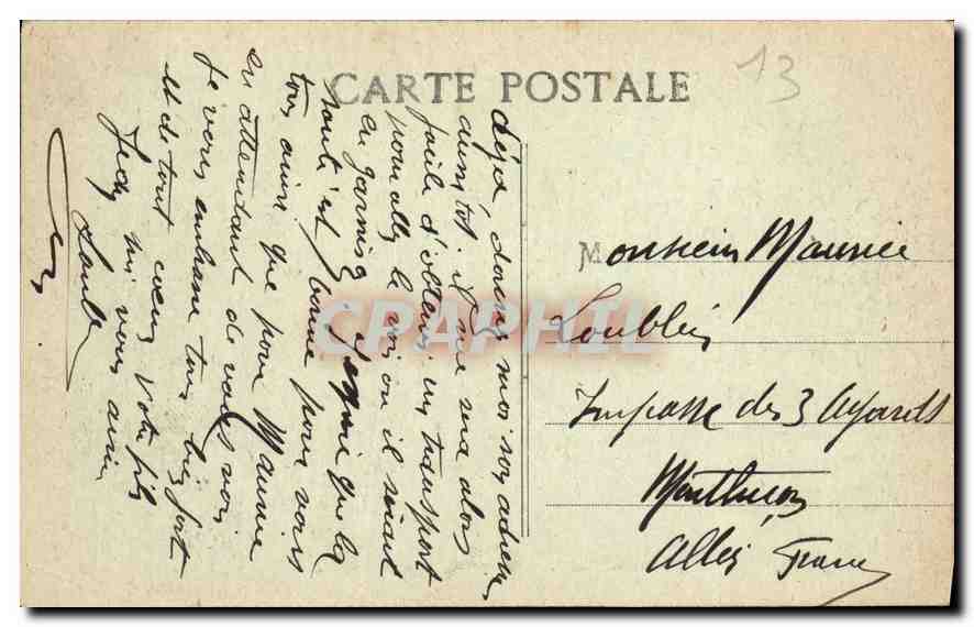 CPA Marseille Vue generale  — Rückseite