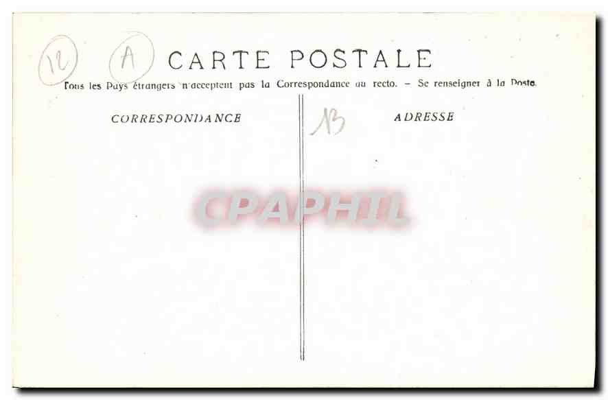 CPA Marseille N D de la Garde  — Rückseite