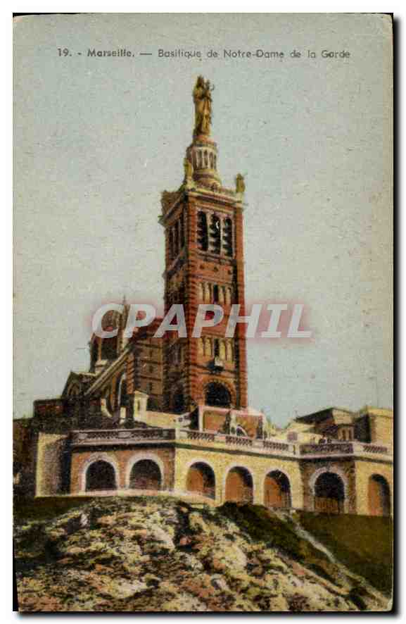CPA Marseille Basilique de Notre Dame de la Garde 