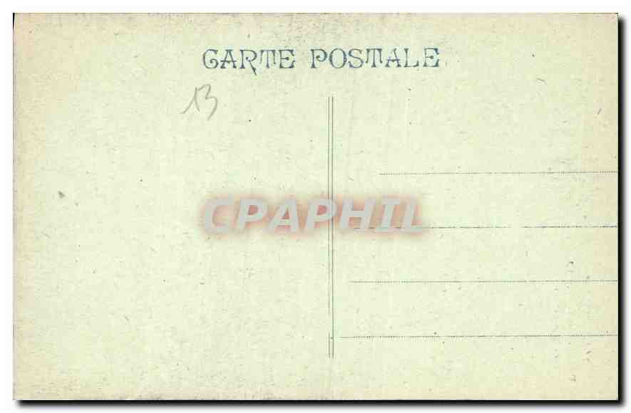 CPA Marseille Palais Longchamp motif principal  — Verso