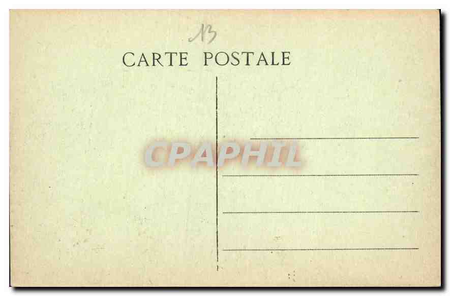 CPA Marseille Palais Longchamp  — Verso