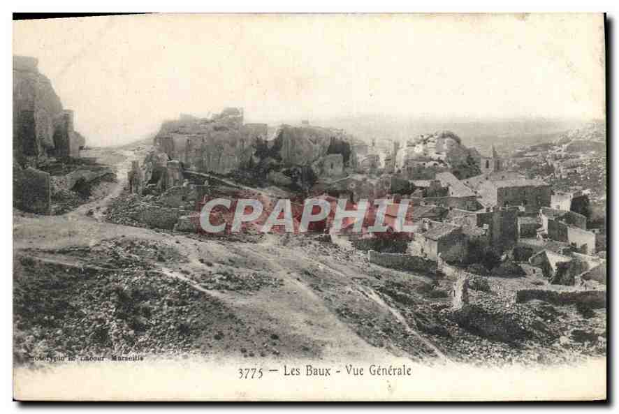 Les Baux - Vue Générale — phototypie L. Cabeour, Marseille — n° 3775