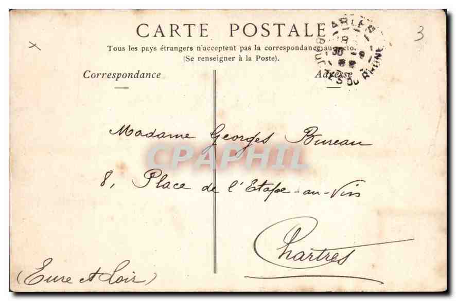 CPA Arles Vue generale prise de Trinquetaille  — Verso