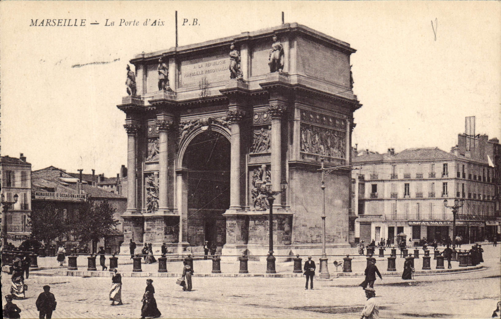 CPA Marseille la Porte d'Aix 