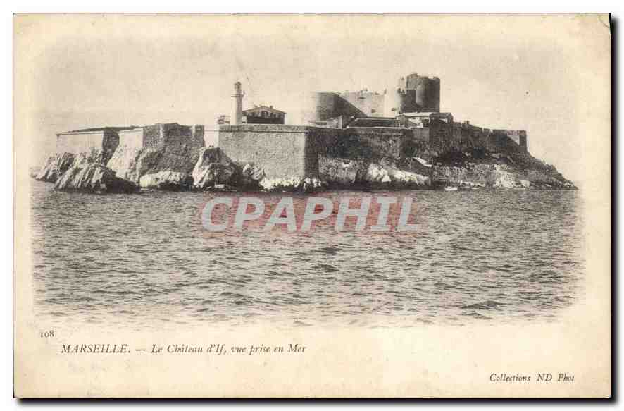CPA Marseille Le Chateau d'If vue prise en Mer 