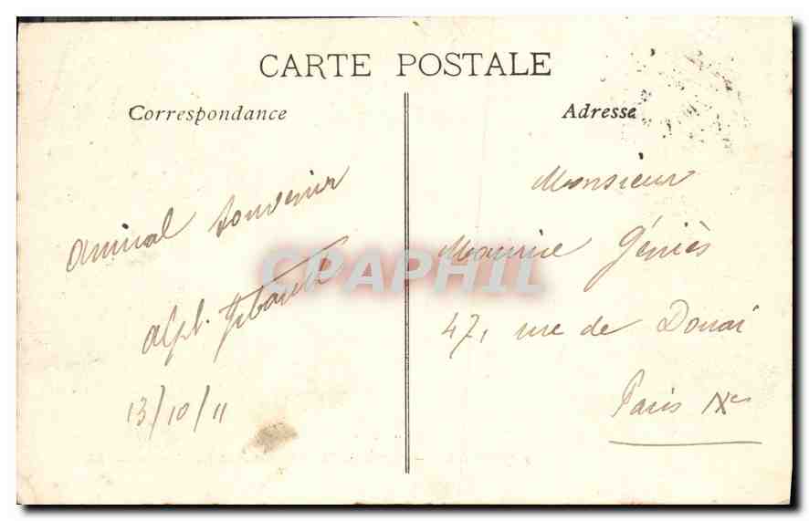 CPA Marseille Entree du Vieux Port et Pont Transbordeur  — Verso