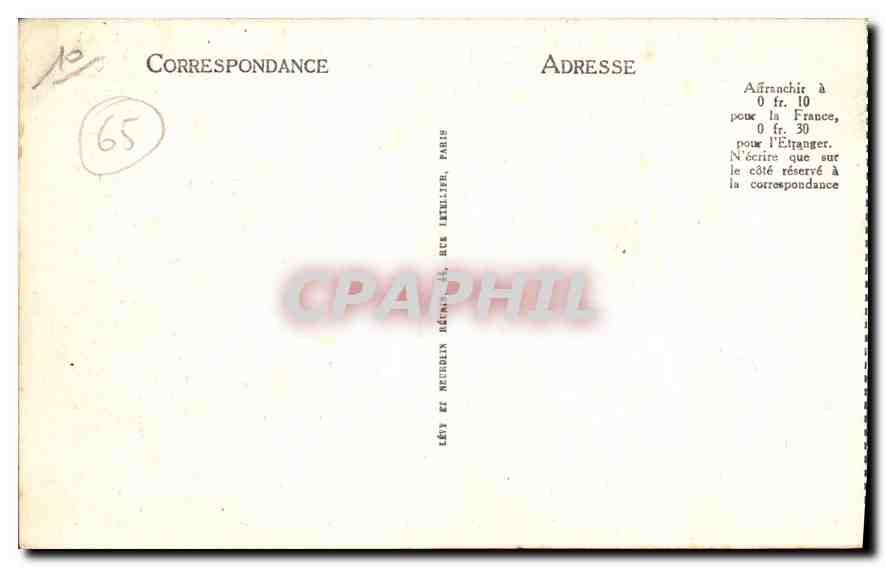Luz-Saint-Sauveur — L'Église des Templiers — Éditeur LL. n°16 — Verso