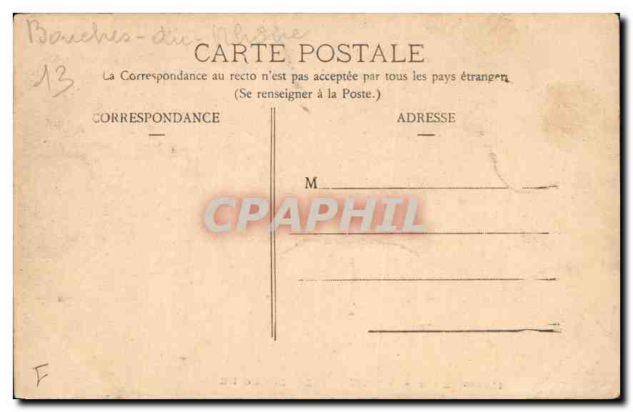CPA En Provence Les Baux B du Rh Ruines  — Verso