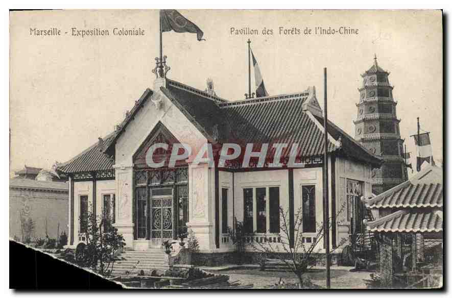 Marseille - Exposition Coloniale — Pavillon des Forêts de l'Indo-Chine