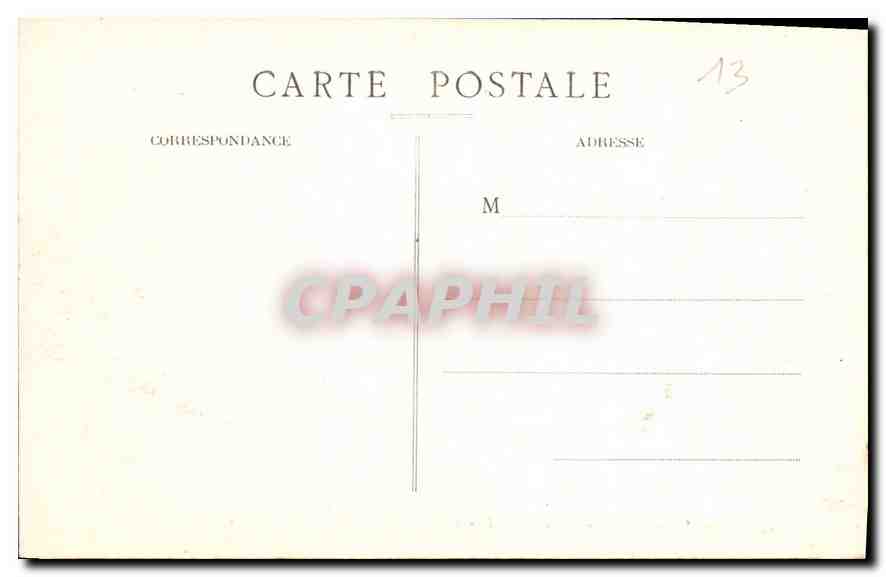 CPA Marseille Phare de la Desirade  — Verso