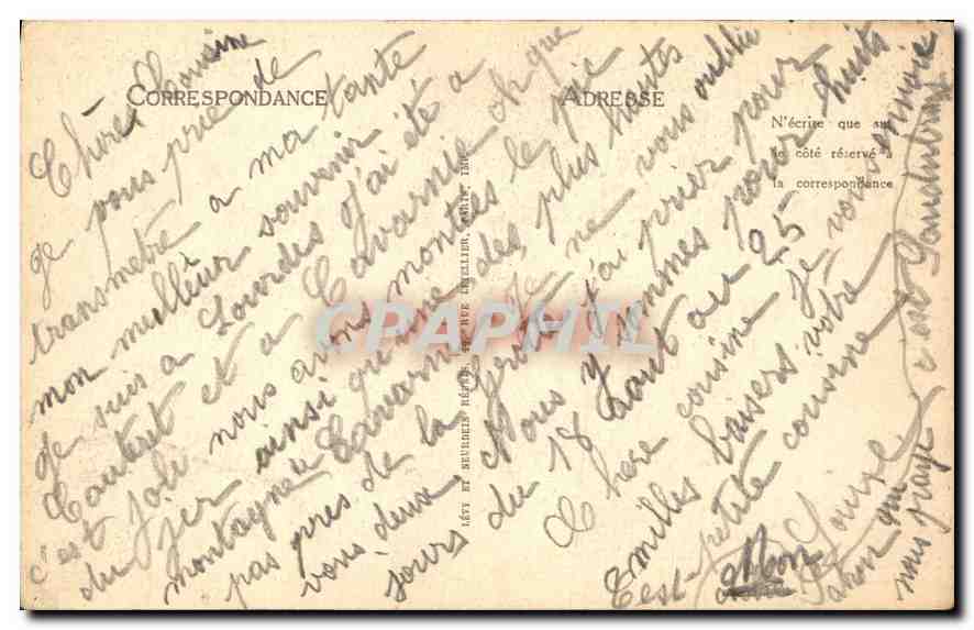 CPA Lourdes La Virge Couronnee  — Verso