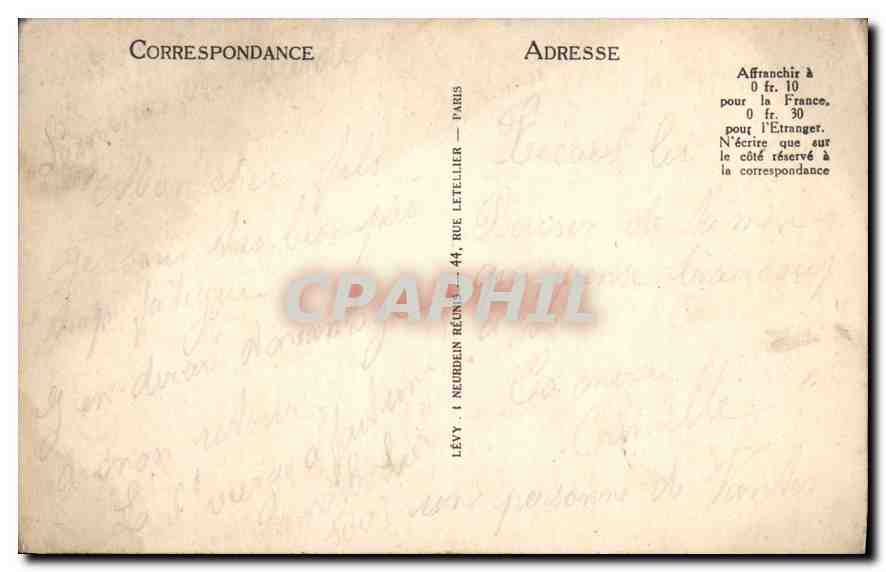 Lourdes — La Basilique et le Gave — LL. — n° 103 — Verso