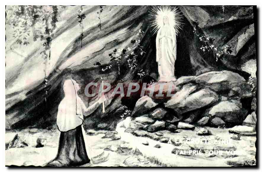 CPA Lourdes l'Apparition 