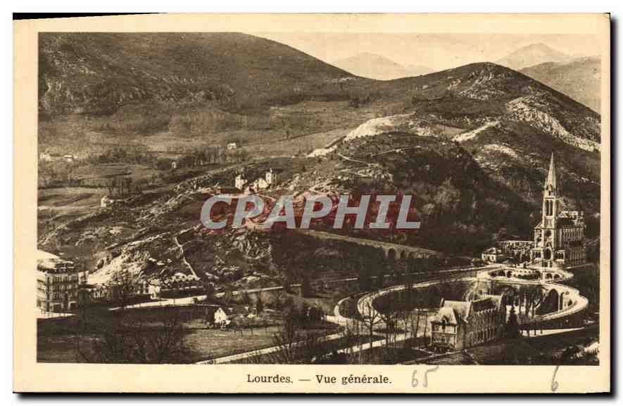 Lourdes — Vue générale — Craphil, n° 65