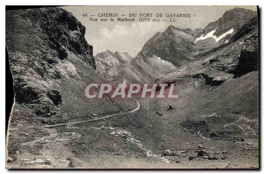 Chemin du Port de Gavarnie — Vue sur le Marboré (3253 m.) — LL