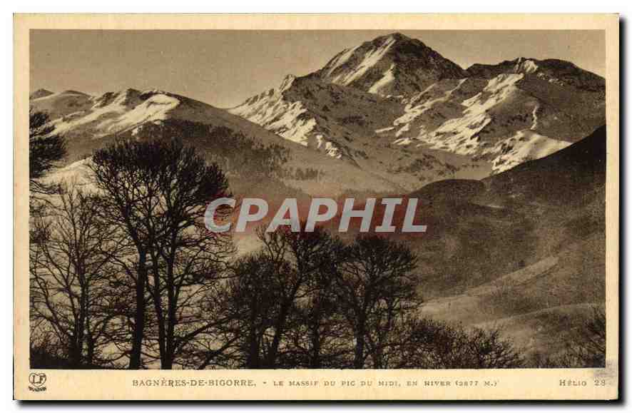 Bagnères-de-Bigorre — Le massif du Pic du Midi, en River (2877 m.) — Hélios 28