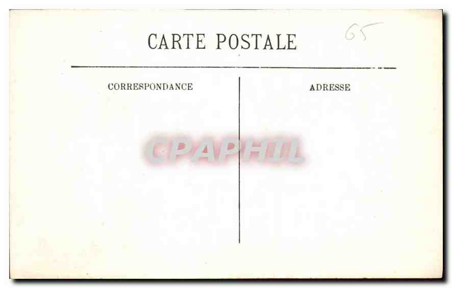 CPA Route de Pierrefitte a Luz les Gorges  — Verso