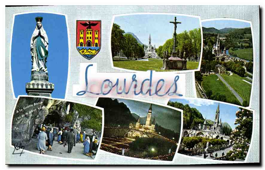 CPA Souvenir de Lourdes 