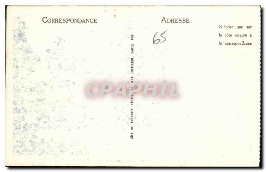 CPA Luz le Chateau Sainte Marie  — Verso